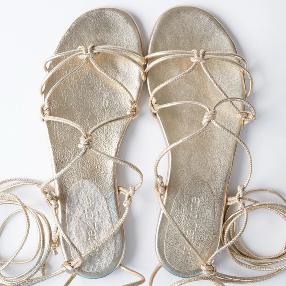 Forte Forte Leather Strings Flat Sandal